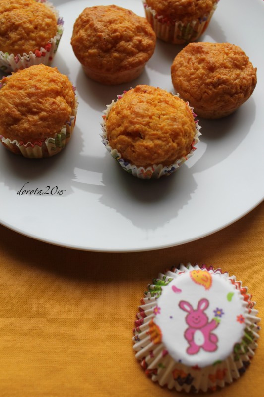 marchewkowo waniliowe mufinki