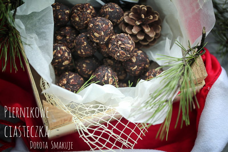 Piernikowe ciasteczka bez pieczenia jak szyszki