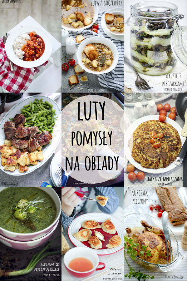 Pomysły na obiady w Lutym Pomysły na obiady w Lutym