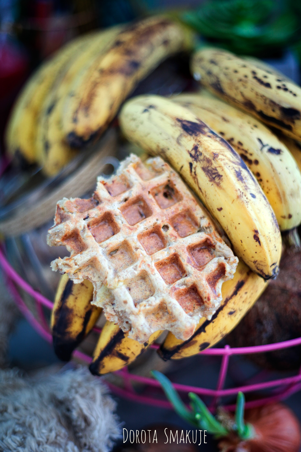 Gofry z dojrzałych bananów